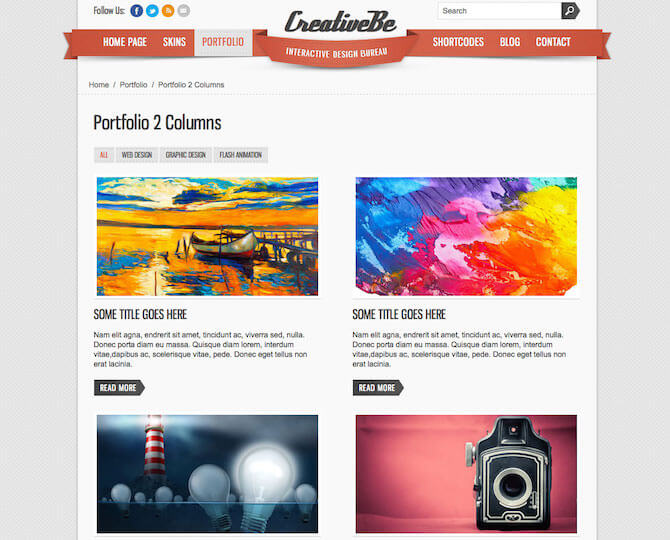 Web Sitesi HTML-CSS Tema CREATIVE BE